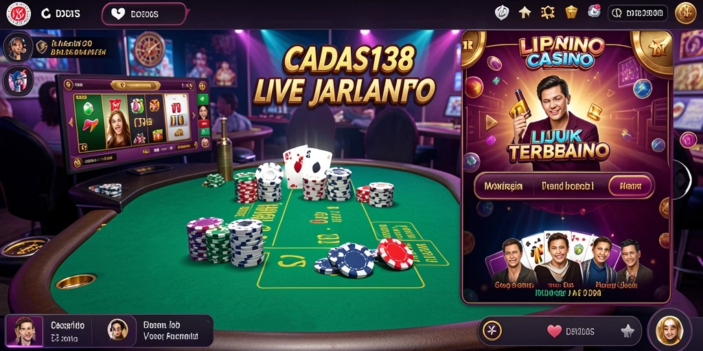 Tampilan gameplay Live Casino yang mendebarkan di CADAS138.