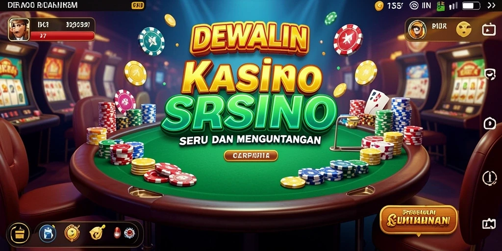 Screenshot gameplay DEWALIN menampilkan momen seru di kasino.