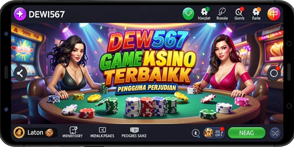 Tampilan gameplay menarik dalam DEWI567 yang menampilkan suasana Kasino.