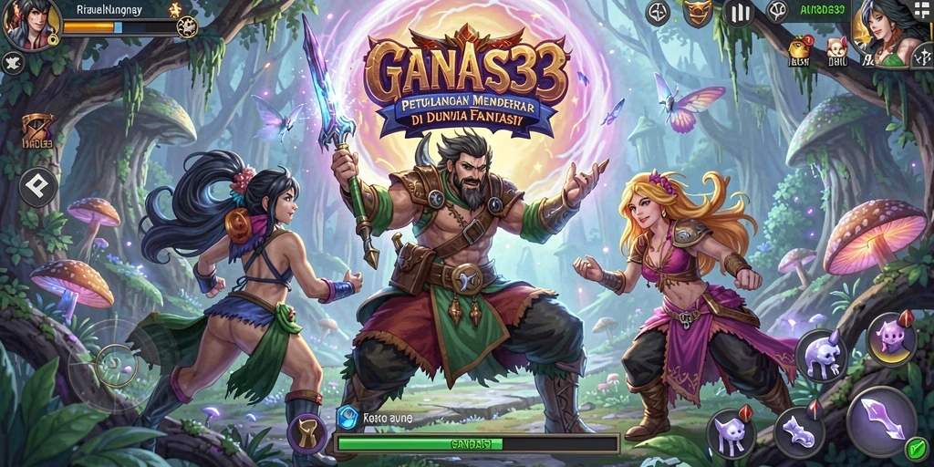 Tangkapan layar dari gameplay menarik di GANAS33.