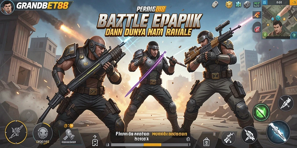 Tampilan gameplay yang seru di dalam arena Battle Royale.