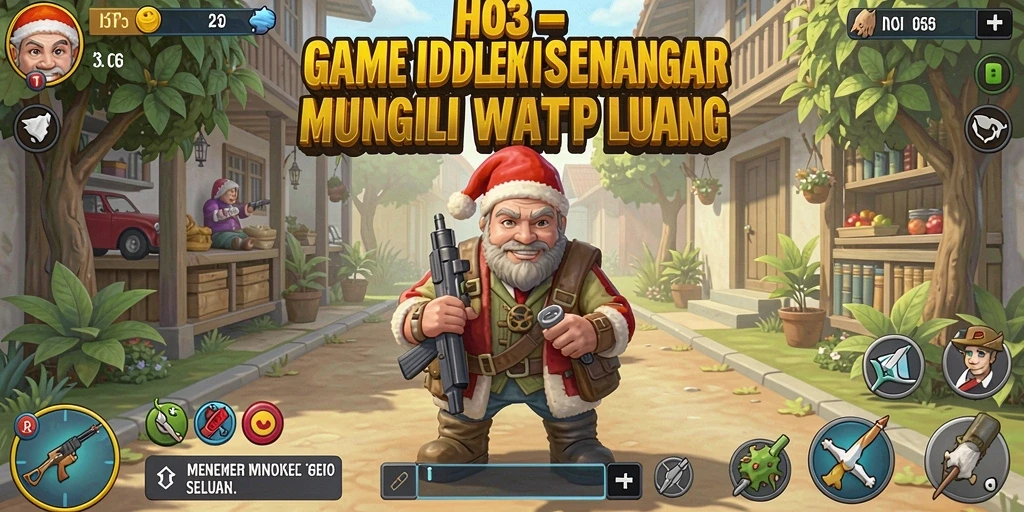 Tampilan gameplay H03 dengan karakter menarik dan manajemen sumber daya.