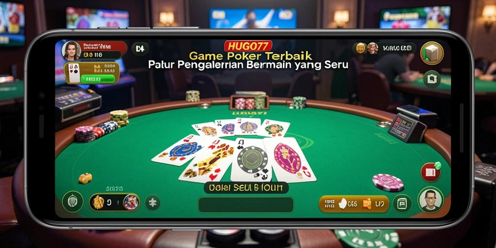 Screenshot gameplay HUGO77 menampilkan aksi seru permainan Poker.