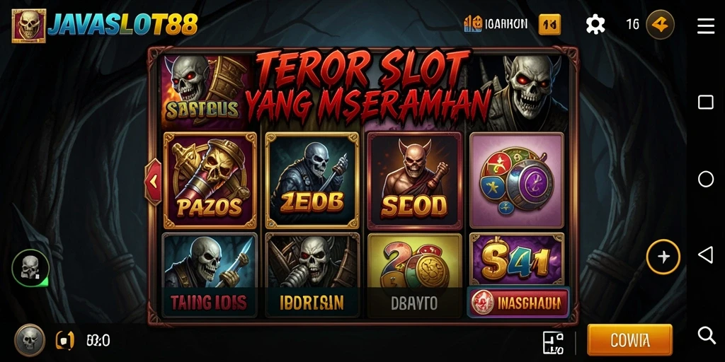 Screenshot gameplay horor menegangkan dari JAVASLOT88.
