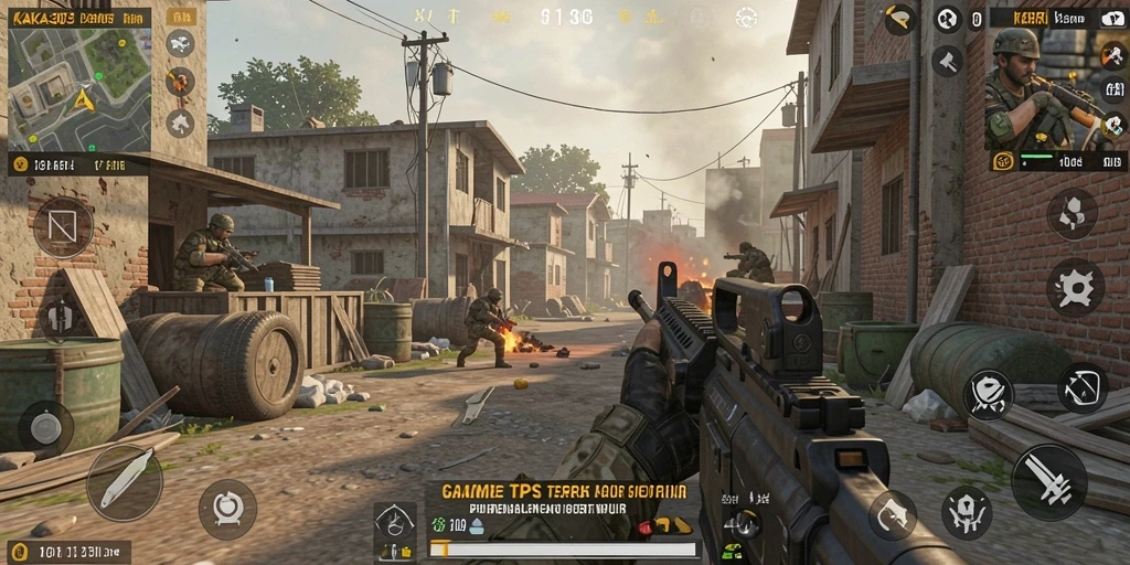 Gameplay KAKA303 yang menegangkan dalam pertempuran TPS.