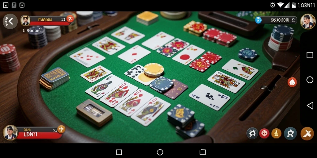 Tampilan gameplay Gaple yang seru dan interaktif.