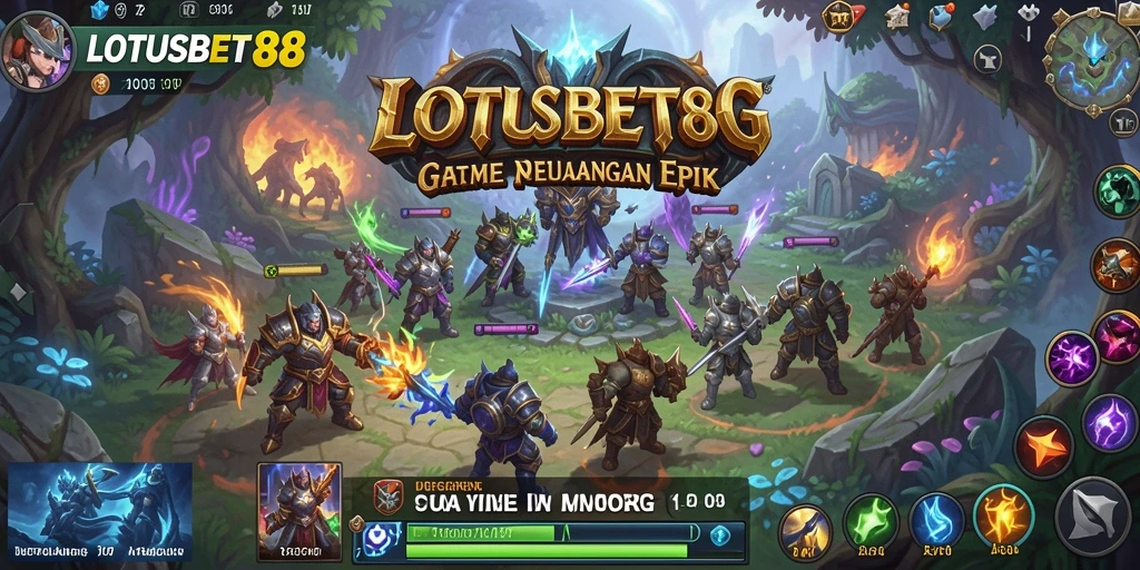 Screenshot menunjukkan karakter beraksi dalam pertempuran MMORPG yang seru.