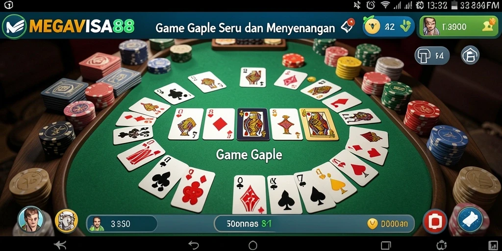 Tampilan menarik gameplay Gaple di MEGAVISA88.