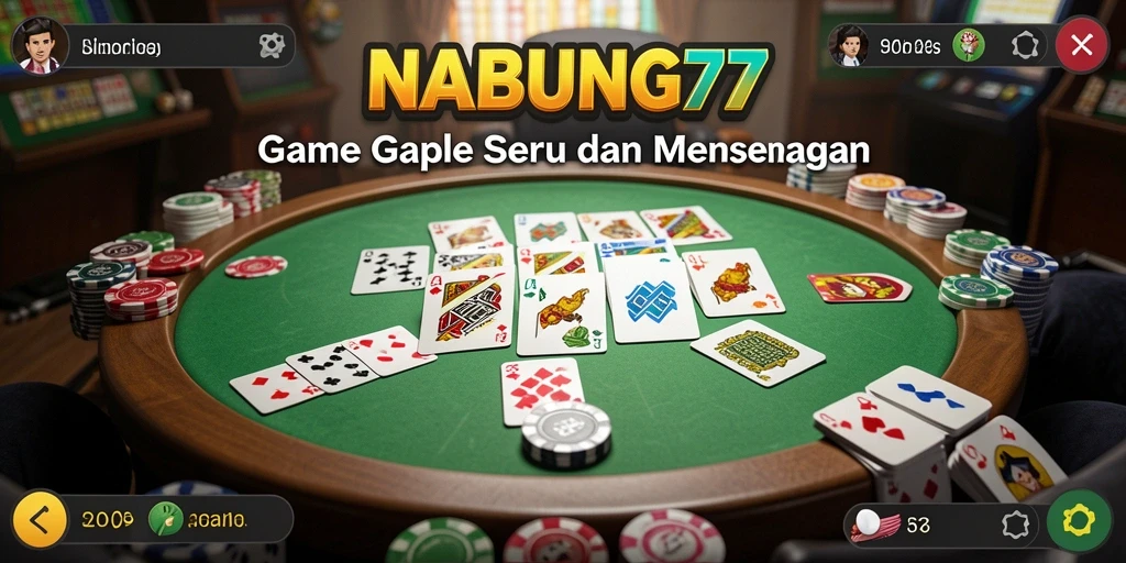 Tampilan menarik dari gameplay Gaple di NABUNG77.