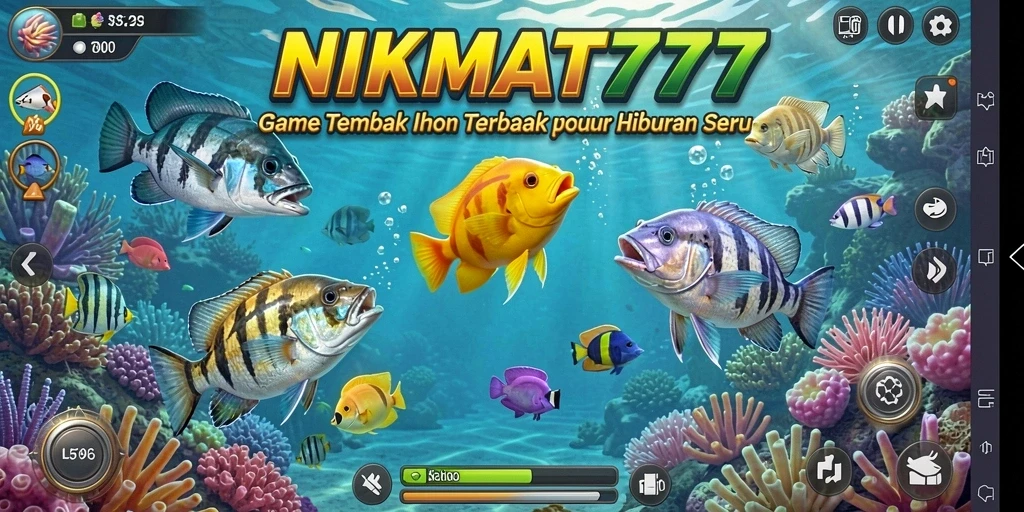 Tampilan utama gameplay NIKMAT777 yang seru dan penuh warna.