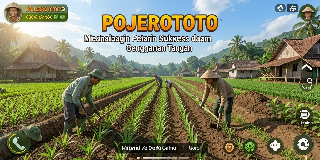 Tampilan gameplay seru dari POJEROTOTO saat bertani.