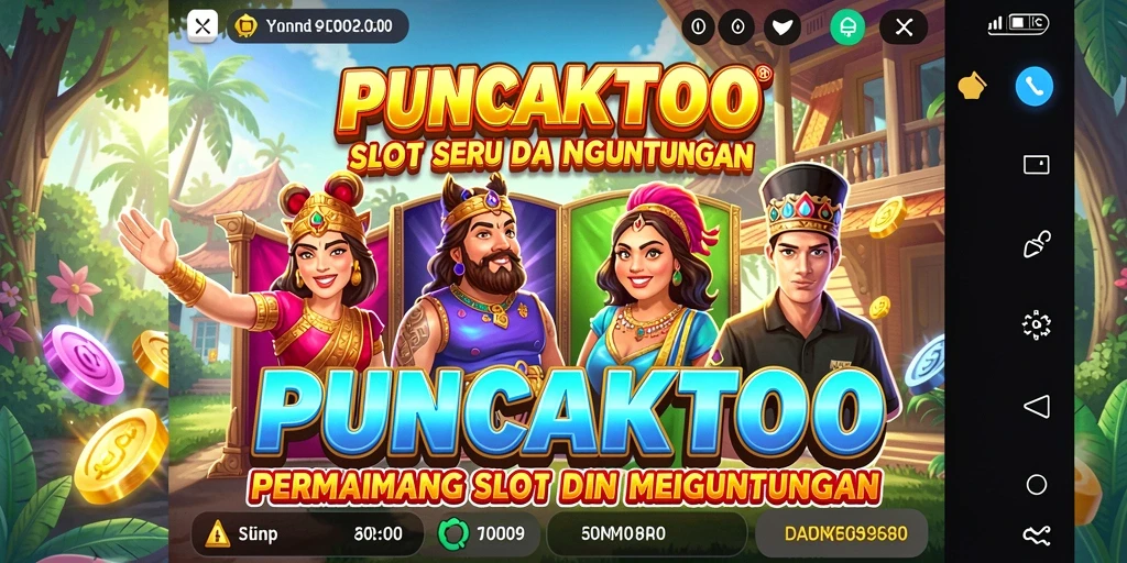 Tampilan gameplay menarik dari PUNCAKTOTO saat berputar slot.