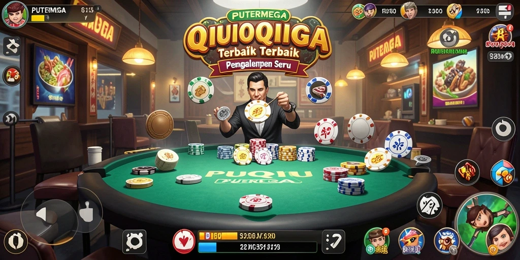 Screenshot utama memperlihatkan gameplay seru PUTERMEGA di QiuQiu.