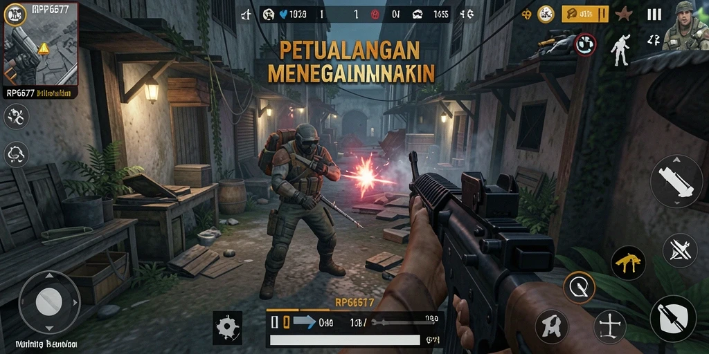 Gameplay seru dan intens dalam RP6677 yang memikat pemain.