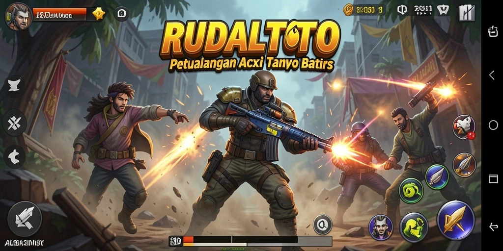 Screenshot gameplay RUDALTOTO menampilkan aksi seru dan grafis memukau.
