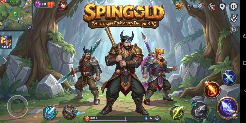 Gameplay SPINGOLD yang mendebarkan dan grafik yang memukau.