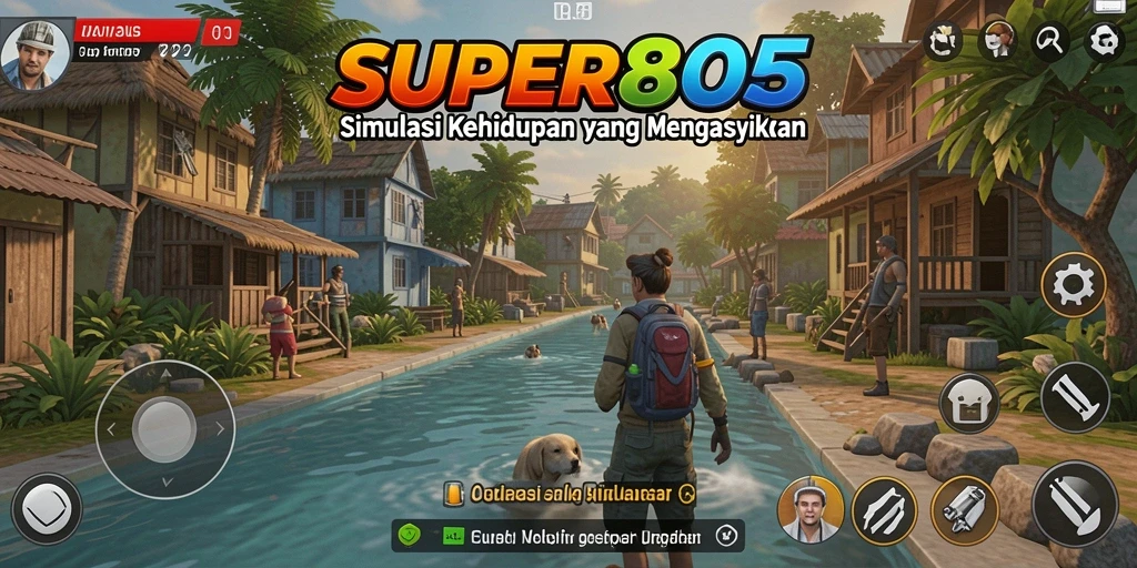 Tampilan gameplay SUPER805 yang menawan dan interaktif.