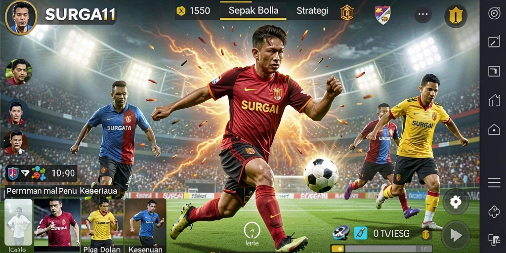 Tampilkan aksi seru di lapangan dalam game Football SURGA11.