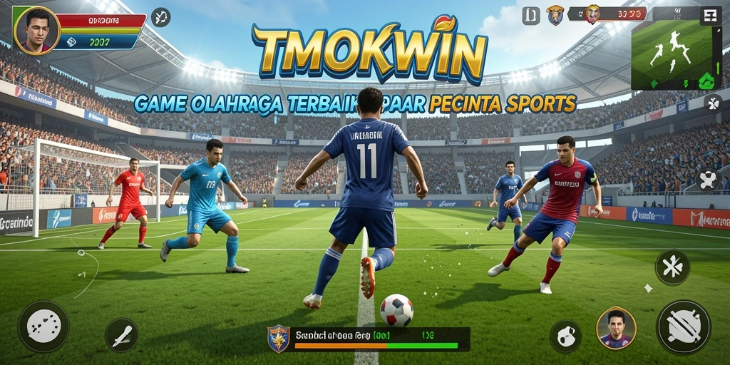 Screenshot dari gameplay menonjol di TMOKWIN dengan aksi olahraga seru.