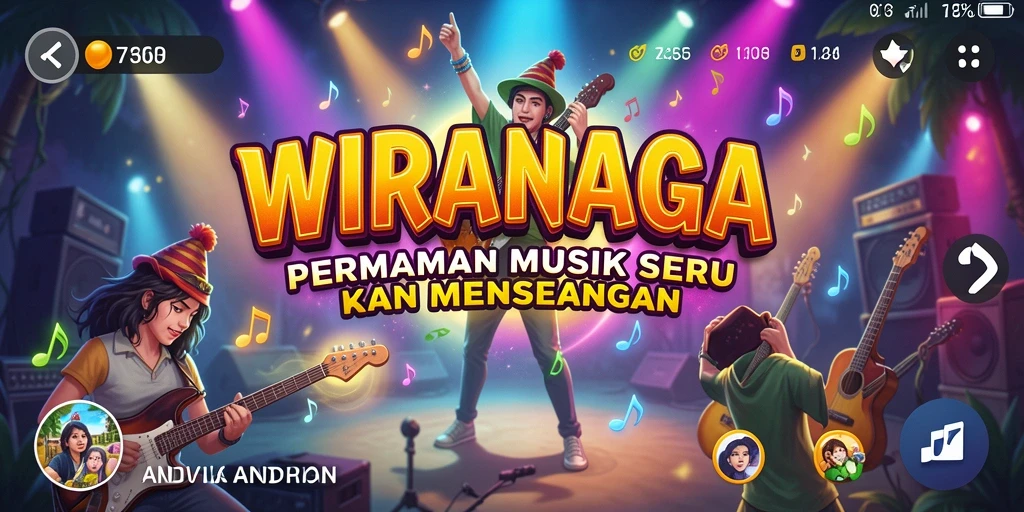 Tampilan gameplay WIRANAGA yang seru dan interaktif.