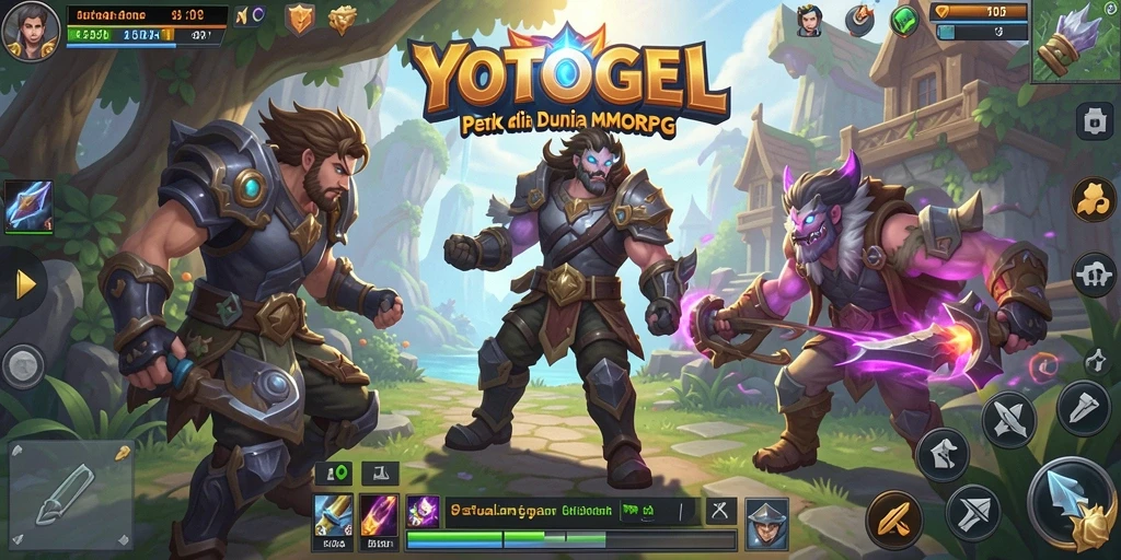 Gameplay menarik YOTOGEL yang menampilkan pertarungan epik dalam MMORPG.